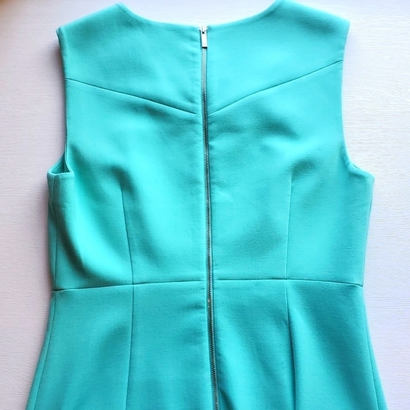 Diane von Furstenberg Seafoam Aqua A-Line Sheath Dress 8 - Picture 4 of 9